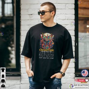 Barcelona Champions La Liga 2024 2025 Signatures Shirt 3 InkInAction.com