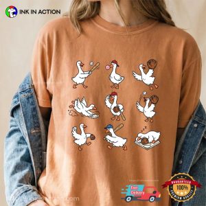 Baseball Goose Cute Baseball Dad Gift Comfort Colors Shirt