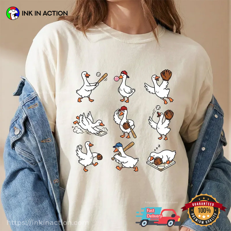Baseball Goose Cute Baseball Dad Gift Comfort Colors Shirt Baseball Goose Cute Baseball Dad Gift Comfort Colors Shirt
