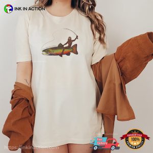 Bigfoot Brook Trout Fishing Comfort Colors Shirt