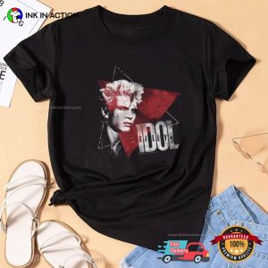 Billy Idol 90s Vintage Graphic Shirt, Billy Idol Tour Merch 3 InkInAction.com