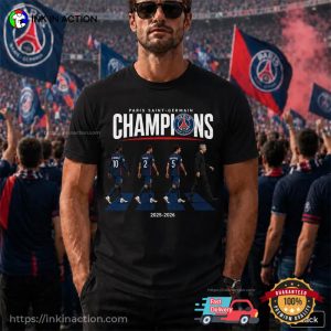 Champions League 2026 Winner PSG Abbey Road Crossing Shirt