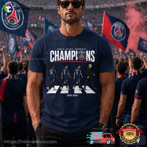 Champions League 2026 Winner PSG Abbey Road Crossing Shirt