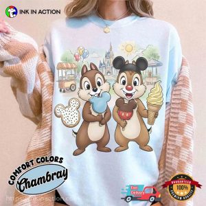 Chip And Dale Disney Park Ice Cream Comfort Colors Shirt