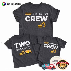 Construction Crew Birthday Family Matching Custom Construction Shirts Construction Crew Birthday Family Matching Custom Construction Shirts