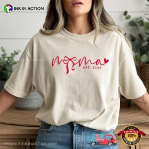 Coquette Mama, Personalized Mama Gift Comfort Colors Shirt 2 InkInAction.com