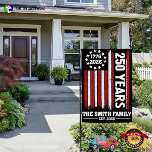 Custom 250 Years America Patriotic Family Outdoor Flag