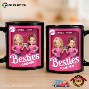 Custom Besties Forever Avatar Cup, Best Friend Merch
