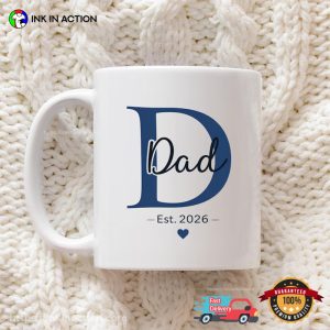 Custom D Dad Gift Cup, Baby Coming Announcement Present