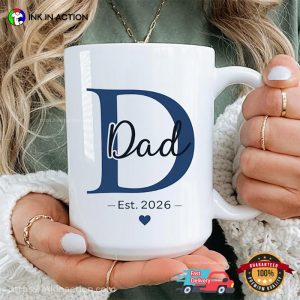 Custom D Dad Gift Cup, Baby Coming Announcement Present Custom D Dad Gift Cup, Baby Coming Announcement Present