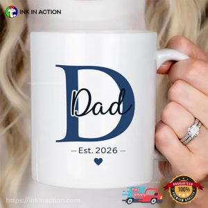 Custom D Dad Gift Cup, Baby Coming Announcement Present 3 InkInAction.com
