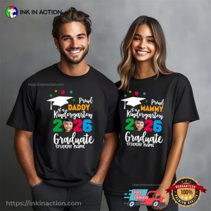 Custom Family Photo Kindergarten Graduate 2026 Shirt 2 InkInAction.com