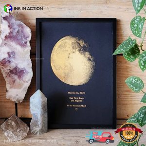 Custom Moon Surface To The Moon And Back Poster