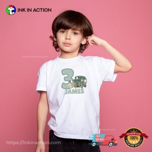 Custom Trash Truck Birthday Shirt