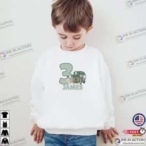 Custom Trash Truck Birthday Shirt Custom Trash Truck Birthday Shirt