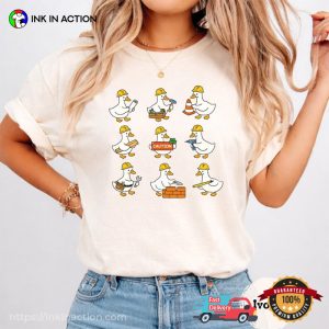 Cute Silly Goose Construction Comfort Colors Shirt