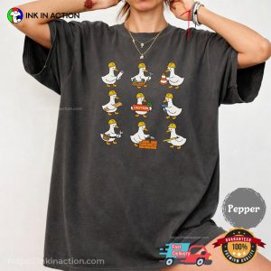 Cute Silly Goose Construction Comfort Colors Shirt 2 InkInAction.com
