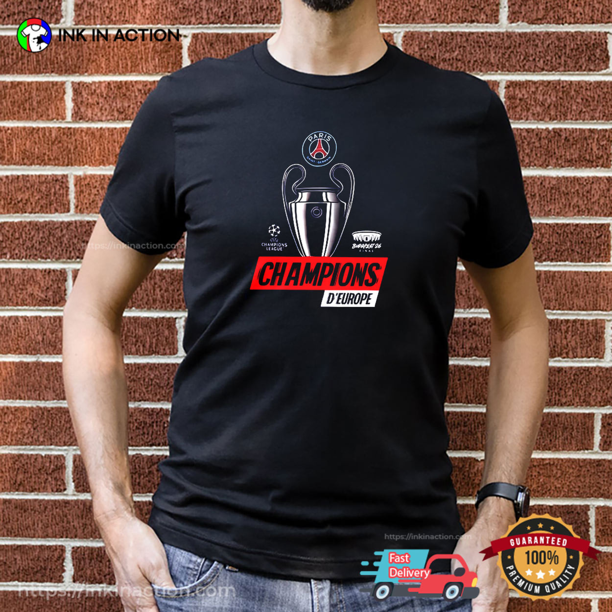 D'Europe PSG Champions 2026 Trophy Shirt D'Europe PSG Champions 2026 Trophy Shirt