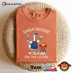 Dad Goose On The Loose Cool BBQ Dad Comfort Colors Shirt