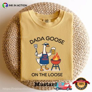 Dad Goose On The Loose Cool BBQ Dad Comfort Colors Shirt 2 InkInAction.com