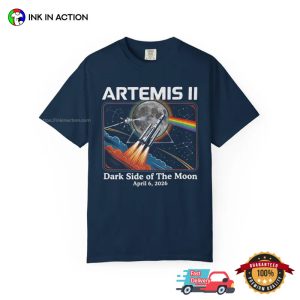 Dark Side Of Moon Artemis II Mission 2026 Comfort Colors Shirt