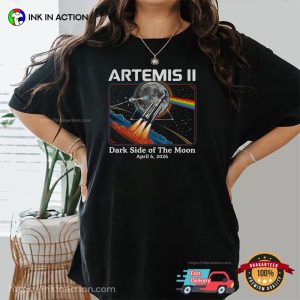 Dark Side Of Moon Artemis II Mission 2026 Comfort Colors Shirt