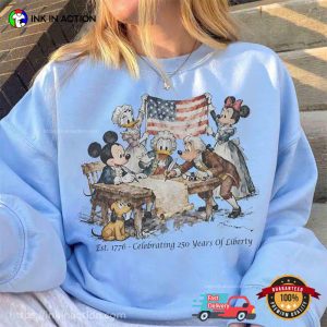 Disney Celebrating 250 Years Of Liberty, Vintage Independence Day Shirt 2 InkInAction.com