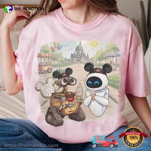 Disneyland WALL-E And EVE Ice Cream Comfort Colors Shirt