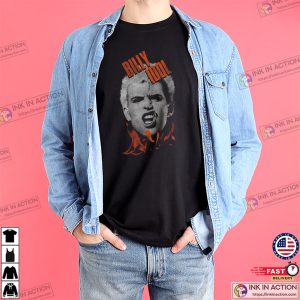 Flaming Snarl Billy Idol Punk Rock Retro Shirt