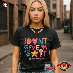 Funny I Don’t Give A Sht Emoji T-Shirt