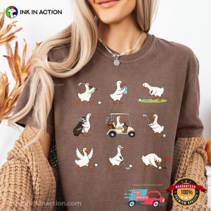 Golf Goose Cute Golfer Dad Gift Comfort Colors Shirt