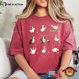 Golf Goose Cute Golfer Dad Gift Comfort Colors Shirt