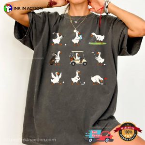Golf Goose Cute Golfer Dad Gift Comfort Colors Shirt 3 InkInAction.com