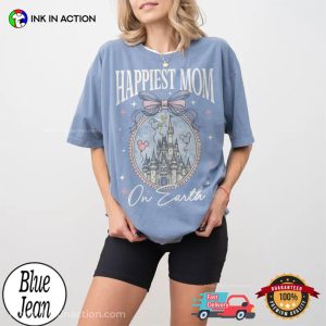 Happiest Mom On Earth Retro Disney Mom Gift Comfort Colors Shirt