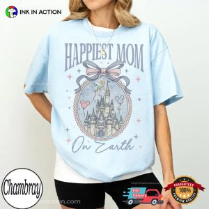 Happiest Mom On Earth Retro Disney Mom Gift Comfort Colors Shirt 2 InkInAction.com