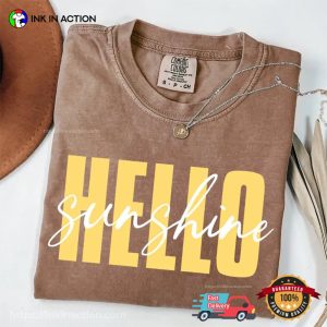 Hello Sunshine, Family Summer Vacation Comfort Colors Shirt
