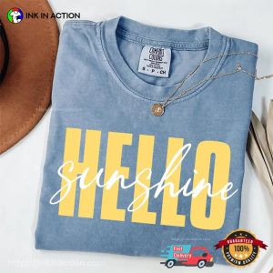 Hello Sunshine, Family Summer Vacation Comfort Colors Shirt 2 InkInAction.com