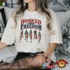 Hooked On Freedom Retro 4th Of July Patriotic Fishing Comfort Colors Shirt