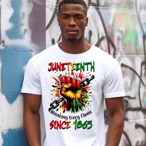 Juneteenth Breaking Every Chain Since 1865 Unisex T-shirt