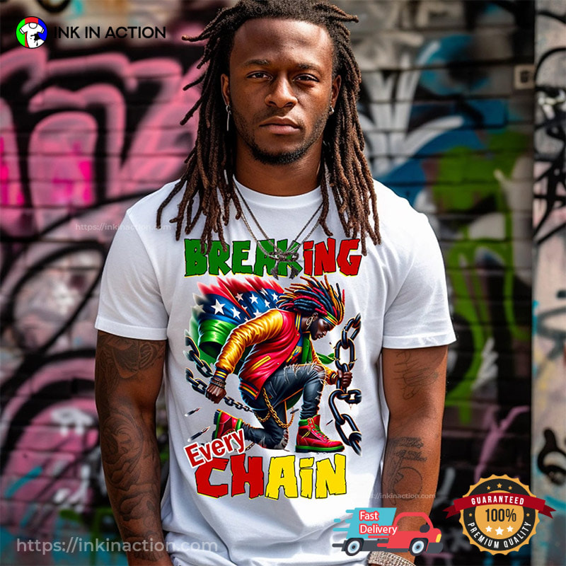 Juneteenth Breaking Every Chain Unisex Tee Juneteenth Breaking Every Chain Unisex Tee