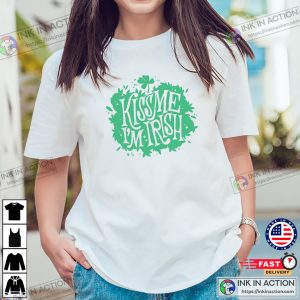 Kiss Me I’m Irish Funny Lucky Kiss Tee