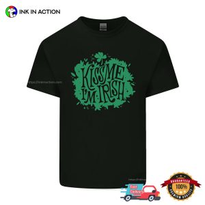 Kiss Me I’m Irish Funny Lucky Kiss Tee