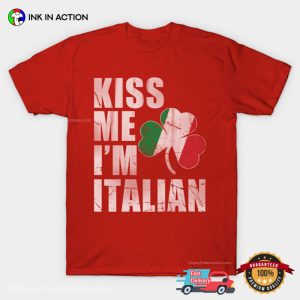 Kiss Me I’m Italian Retro Funny Shirt