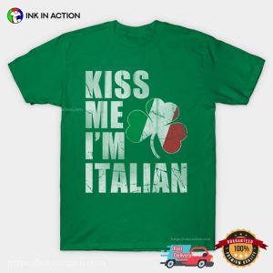 Kiss Me I'm Italian Retro Funny Shirt 2 InkInAction.com