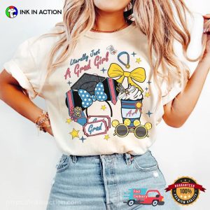 Literally Just A Grad Girl Disney Graduation Comfort Colors Shirt