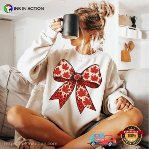 Maple Leafs Canadian Coquette Bow T-shirt