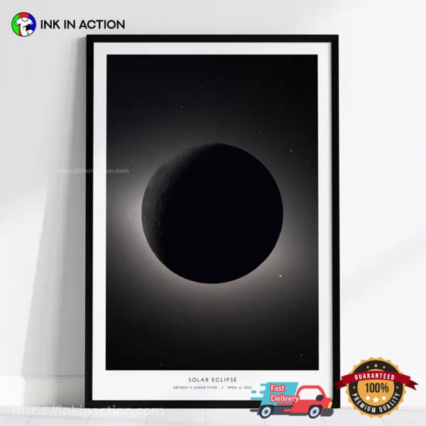 NASA Solar Eclipse Dark Moon Wall Art - Print your thoughts. Tell your ...