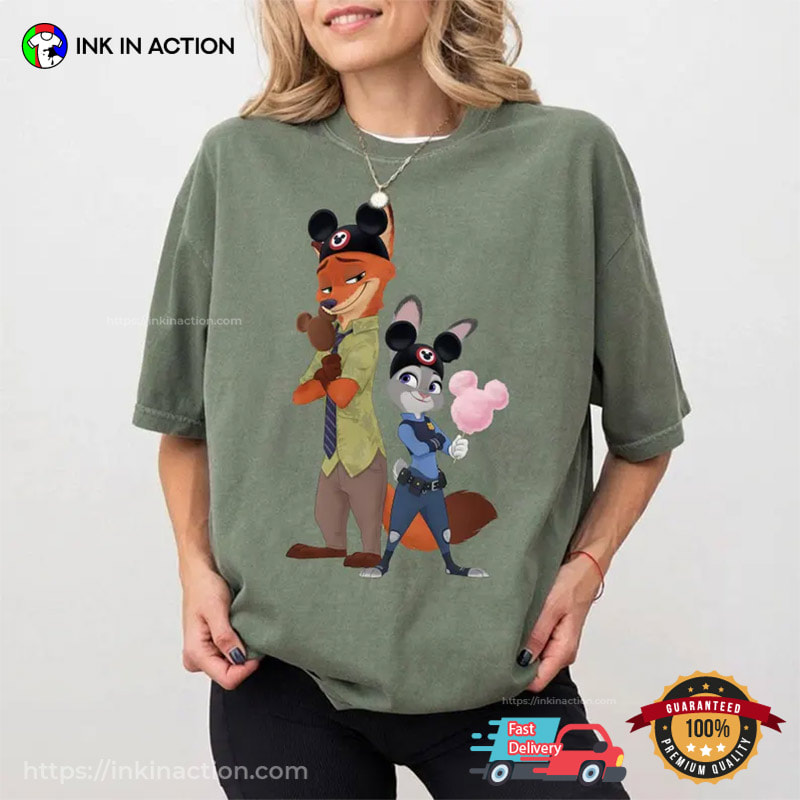 Nick And Judy Disneyland Ice Cream Comfort Colors Shirt Nick And Judy Disneyland Ice Cream Comfort Colors Shirt