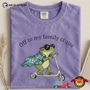 Off To The Family Cruise Funny Cruise Squad Frog Comfort Colors Shirt