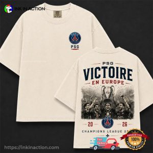 PSG Victoire En Europe, PSG Champions League 2026 Comfort Colors Shirt